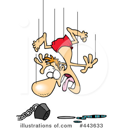 Royalty-Free (RF) Falling Clipart Illustration by toonaday - Stock Sample #443633