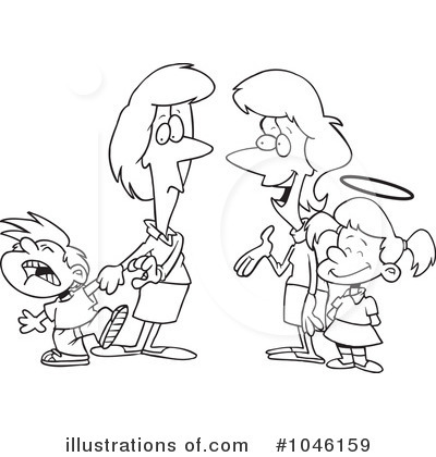 Royalty-Free (RF) Family Clipart Illustration by toonaday - Stock Sample #1046159
