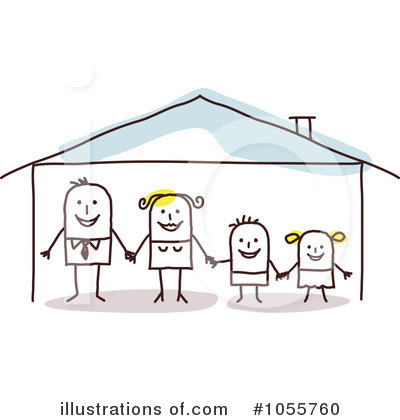 Royalty-Free (RF) Family Clipart Illustration by NL shop - Stock Sample #1055760