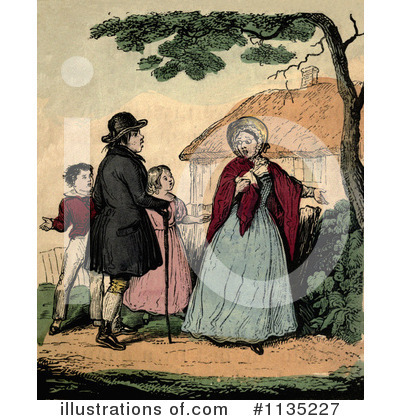 Royalty-Free (RF) Family Clipart Illustration by Prawny Vintage - Stock Sample #1135227