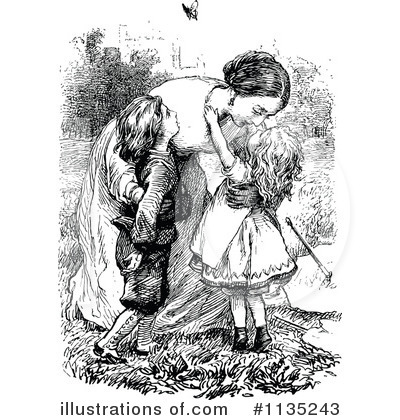 Royalty-Free (RF) Family Clipart Illustration by Prawny Vintage - Stock Sample #1135243