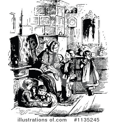 Royalty-Free (RF) Family Clipart Illustration by Prawny Vintage - Stock Sample #1135245