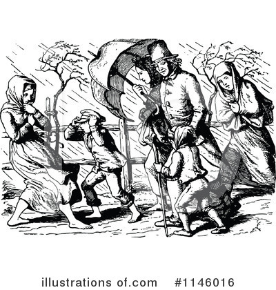 Royalty-Free (RF) Family Clipart Illustration by Prawny Vintage - Stock Sample #1146016