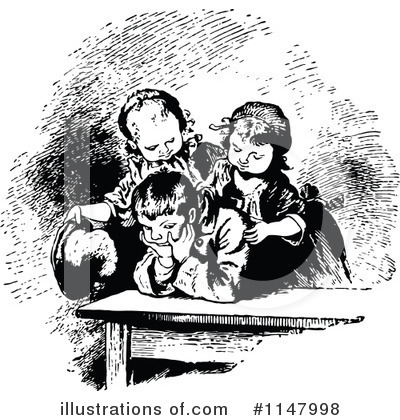 Royalty-Free (RF) Family Clipart Illustration by Prawny Vintage - Stock Sample #1147998