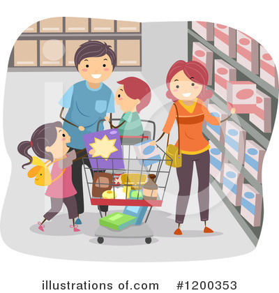 Royalty-Free (RF) Family Clipart Illustration by BNP Design Studio - Stock Sample #1200353