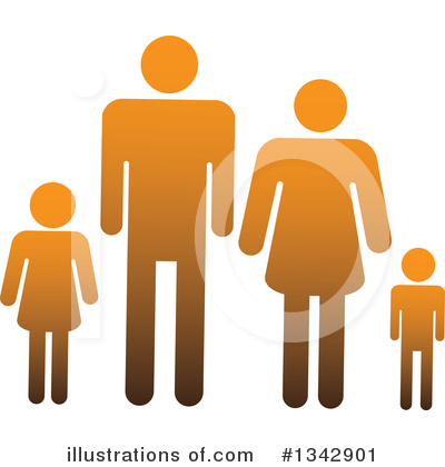 Royalty-Free (RF) Family Clipart Illustration by ColorMagic - Stock Sample #1342901