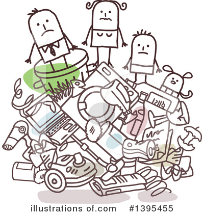 Royalty-Free (RF) Family Clipart Illustration by NL shop - Stock Sample #1395455