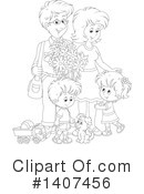 Family Clipart #1407456 by Alex Bannykh
