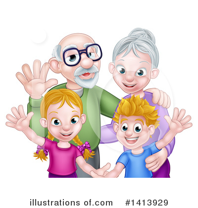 Family Clipart #1413929 by AtStockIllustration