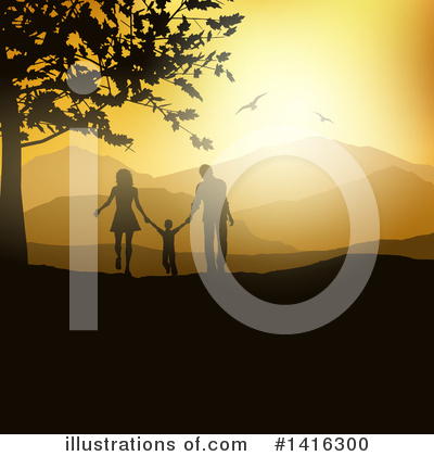 Royalty-Free (RF) Family Clipart Illustration by KJ Pargeter - Stock Sample #1416300
