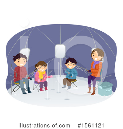 Ice Fishing Clipart #1561121 by BNP Design Studio