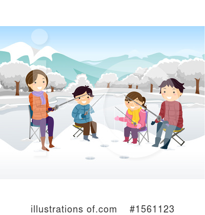Ice Fishing Clipart #1561123 by BNP Design Studio