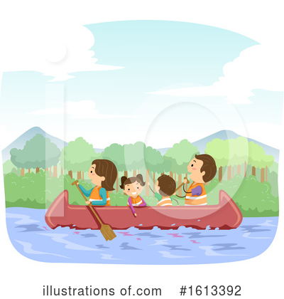 Canoeing Clipart #1613392 by BNP Design Studio