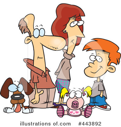 Royalty-Free (RF) Family Clipart Illustration by toonaday - Stock Sample #443892
