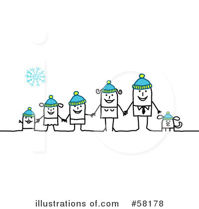 Royalty-Free (RF) Family Clipart Illustration by NL shop - Stock Sample #58178