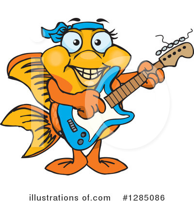 Royalty-Free (RF) Fancy Goldfish Clipart Illustration by Dennis Holmes Designs - Stock Sample #1285086