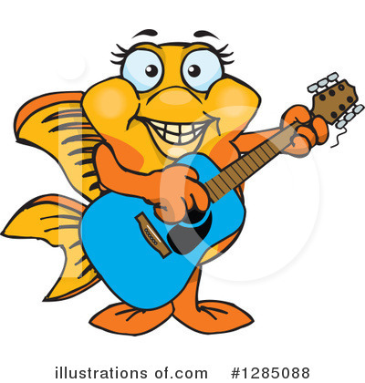 Royalty-Free (RF) Fancy Goldfish Clipart Illustration by Dennis Holmes Designs - Stock Sample #1285088