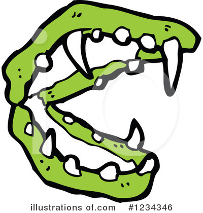 Royalty-Free (RF) Fangs Clipart Illustration by lineartestpilot - Stock Sample #1234346