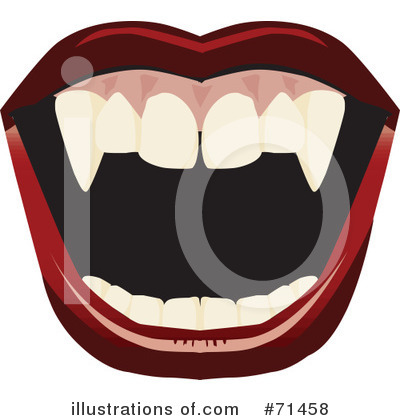 Vampire Teeth Clipart #71458 by Dennis Holmes Designs