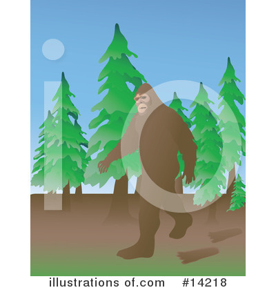 Sasquatch Clipart #14218 by Rasmussen Images