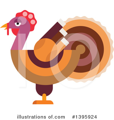 Turkey Bird Clipart #1395924 by Vector Tradition SM