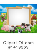 Farm Animal Clipart #1419369 by AtStockIllustration