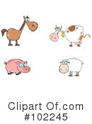 Farm Animals Clipart #102245 by Hit Toon