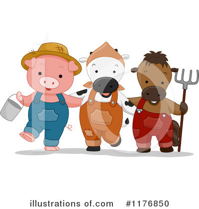 Farm Animals Clipart #1176850 by BNP Design Studio
