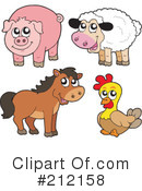 Farm Animals Clipart #212158 by visekart