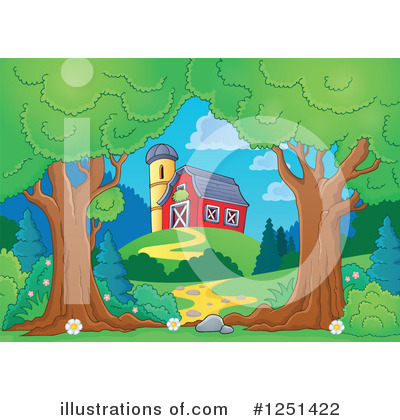 Royalty-Free (RF) Farm Clipart Illustration by visekart - Stock Sample #1251422