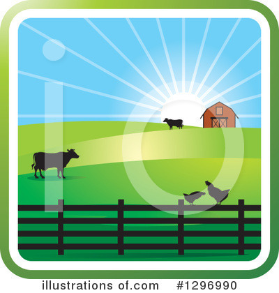 Royalty-Free (RF) Farm Clipart Illustration by Lal Perera - Stock Sample #1296990