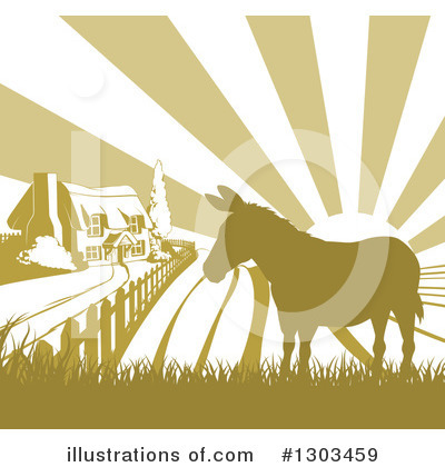 Royalty-Free (RF) Farm Clipart Illustration by AtStockIllustration - Stock Sample #1303459