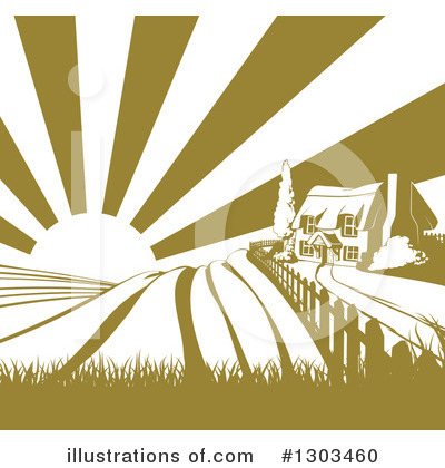 Farmland Clipart #1303460 by AtStockIllustration