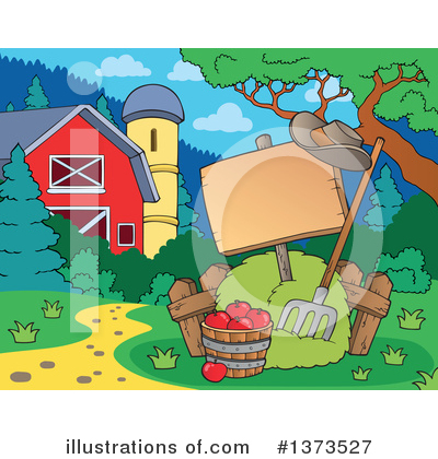 Royalty-Free (RF) Farm Clipart Illustration by visekart - Stock Sample #1373527