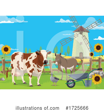 Windmill Clipart #1725666 by Vector Tradition SM
