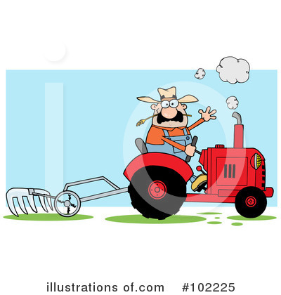 Royalty-Free (RF) Farmer Clipart Illustration by Hit Toon - Stock Sample #102225