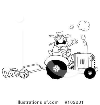 Royalty-Free (RF) Farmer Clipart Illustration by Hit Toon - Stock Sample #102231