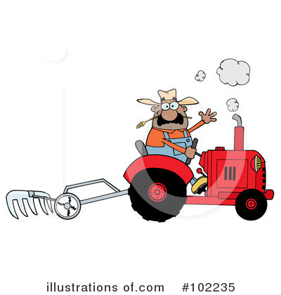 Royalty-Free (RF) Farmer Clipart Illustration by Hit Toon - Stock Sample #102235