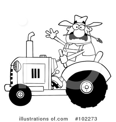 Royalty-Free (RF) Farmer Clipart Illustration by Hit Toon - Stock Sample #102273