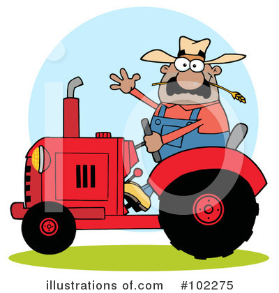 Royalty-Free (RF) Farmer Clipart Illustration by Hit Toon - Stock Sample #102275