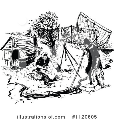 Royalty-Free (RF) Farmer Clipart Illustration by Prawny Vintage - Stock Sample #1120605