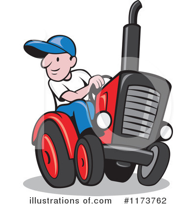 Tractor Clipart #1173762 by patrimonio