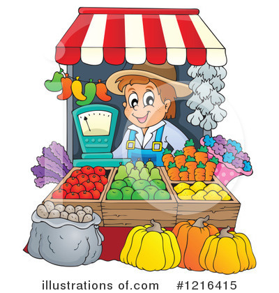 Farmers Market Clipart #1216415 by visekart