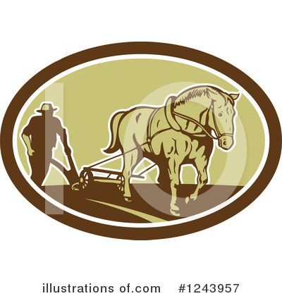 Royalty-Free (RF) Farmer Clipart Illustration by patrimonio - Stock Sample #1243957