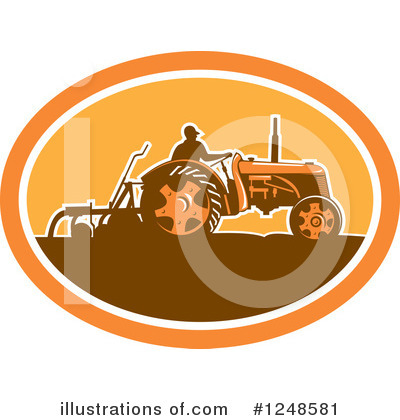 Tractor Clipart #1248581 by patrimonio