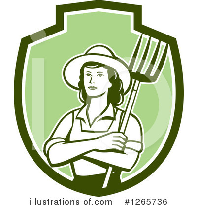 Royalty-Free (RF) Farmer Clipart Illustration by patrimonio - Stock Sample #1265736