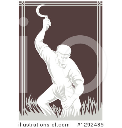 Royalty-Free (RF) Farmer Clipart Illustration by patrimonio - Stock Sample #1292485