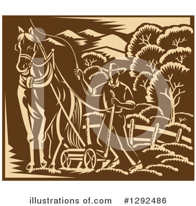 Royalty-Free (RF) Farmer Clipart Illustration by patrimonio - Stock Sample #1292486