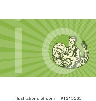 Royalty-Free (RF) Farmer Clipart Illustration by patrimonio - Stock Sample #1315565