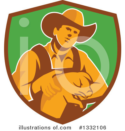 Royalty-Free (RF) Farmer Clipart Illustration by patrimonio - Stock Sample #1332106